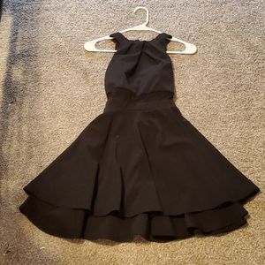 Black mini dress